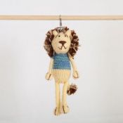 Hand Knitted Backpack Keyring - Lion
