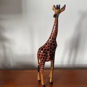 Carved Wooden Giraffe