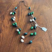 Three Strand Silk Necklace
