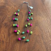 Three Strand Silk Necklace